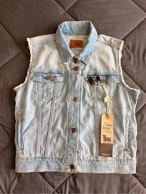 Light Wash Denim Vest
